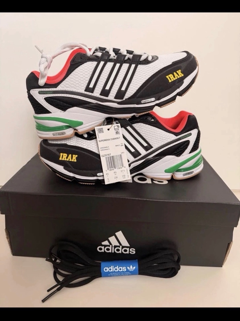 RARE Adidas Supernova Cushion 7 x IRAK Collab  Size: Men’s 5 / Women’s 6.5